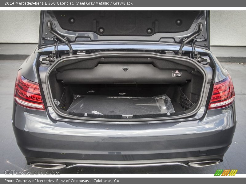 Steel Gray Metallic / Grey/Black 2014 Mercedes-Benz E 350 Cabriolet