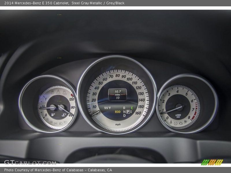 Steel Gray Metallic / Grey/Black 2014 Mercedes-Benz E 350 Cabriolet