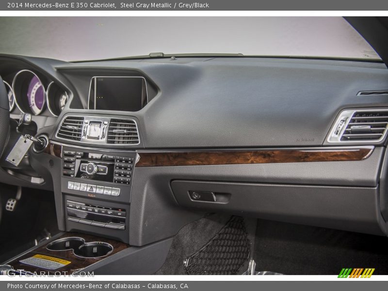 Steel Gray Metallic / Grey/Black 2014 Mercedes-Benz E 350 Cabriolet