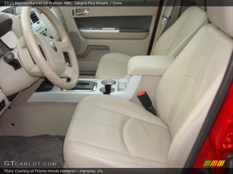 Sangria Red Metallic / Stone 2010 Mercury Mariner V6 Premier 4WD
