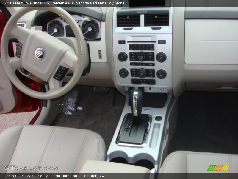 Sangria Red Metallic / Stone 2010 Mercury Mariner V6 Premier 4WD