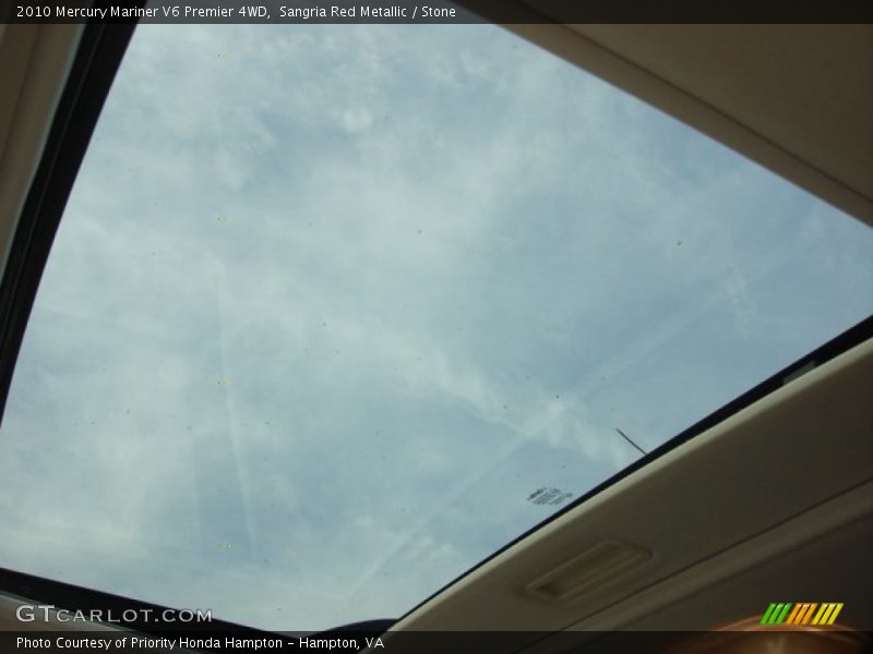 Sangria Red Metallic / Stone 2010 Mercury Mariner V6 Premier 4WD