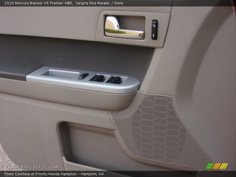 Sangria Red Metallic / Stone 2010 Mercury Mariner V6 Premier 4WD