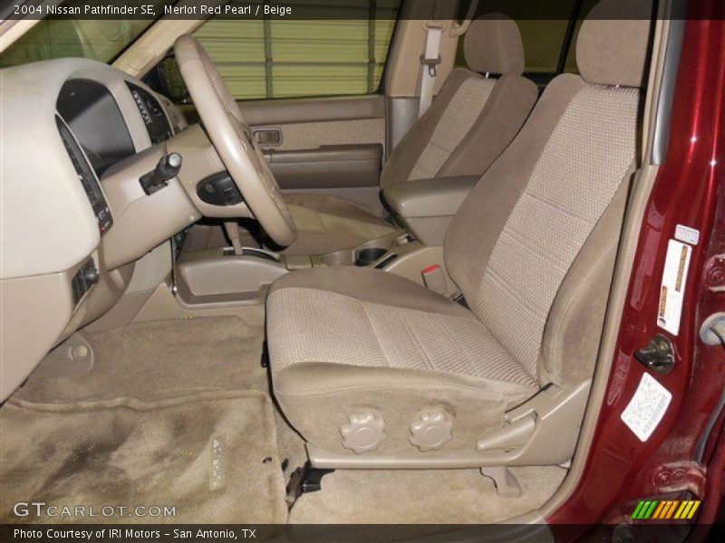 Merlot Red Pearl / Beige 2004 Nissan Pathfinder SE