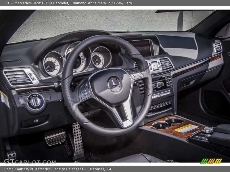 Diamond White Metallic / Grey/Black 2014 Mercedes-Benz E 350 Cabriolet