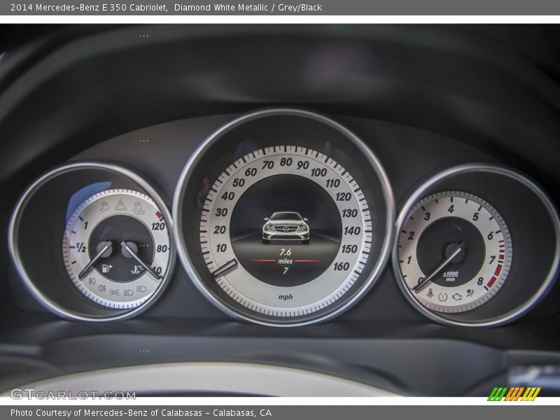 Diamond White Metallic / Grey/Black 2014 Mercedes-Benz E 350 Cabriolet