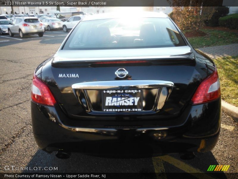 Super Black / Charcoal 2010 Nissan Maxima 3.5 SV Sport