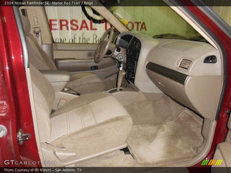 Merlot Red Pearl / Beige 2004 Nissan Pathfinder SE