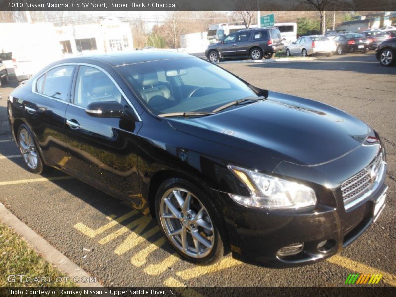 Super Black / Charcoal 2010 Nissan Maxima 3.5 SV Sport