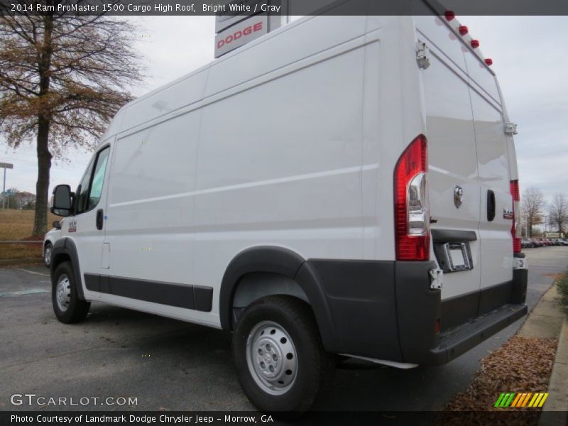 Bright White / Gray 2014 Ram ProMaster 1500 Cargo High Roof