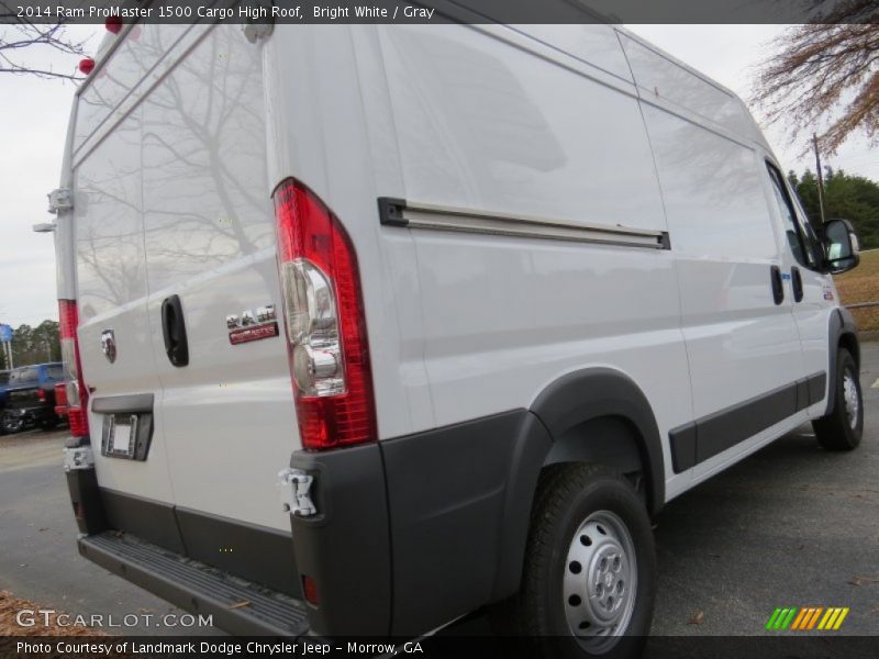 Bright White / Gray 2014 Ram ProMaster 1500 Cargo High Roof