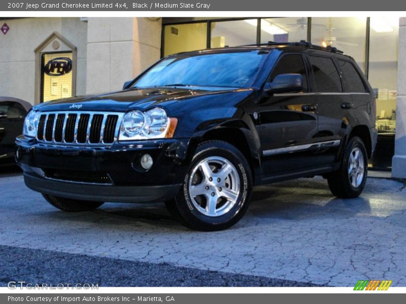 Black / Medium Slate Gray 2007 Jeep Grand Cherokee Limited 4x4