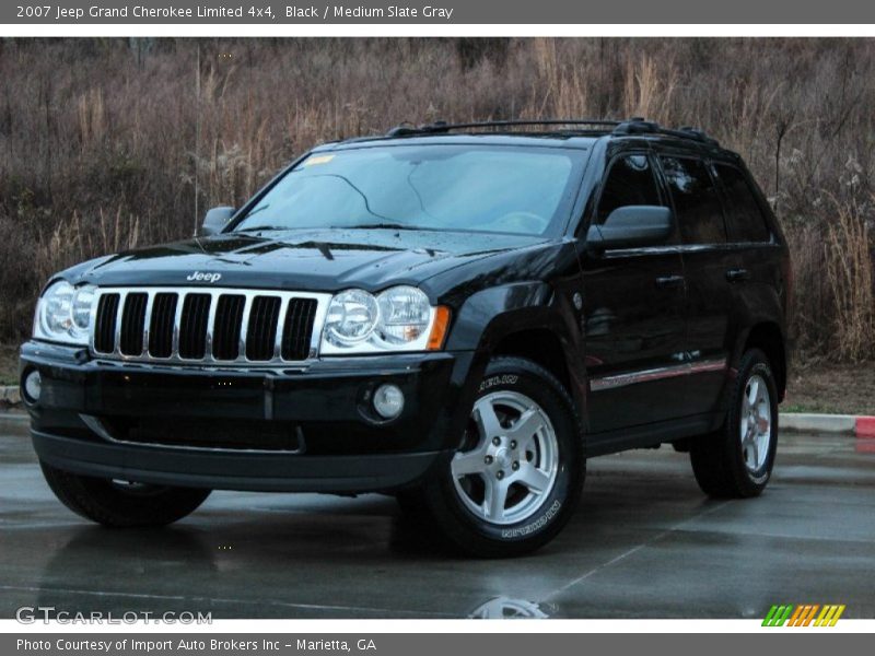 Black / Medium Slate Gray 2007 Jeep Grand Cherokee Limited 4x4