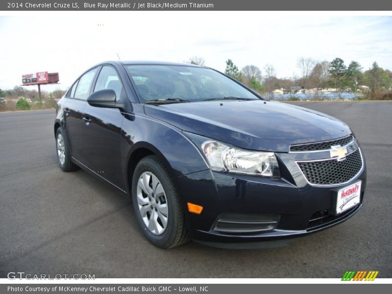 Blue Ray Metallic / Jet Black/Medium Titanium 2014 Chevrolet Cruze LS