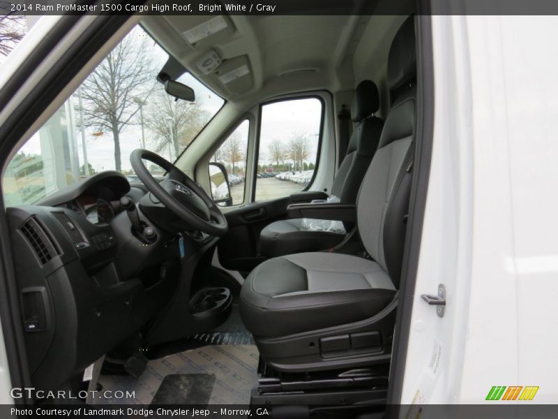 Bright White / Gray 2014 Ram ProMaster 1500 Cargo High Roof