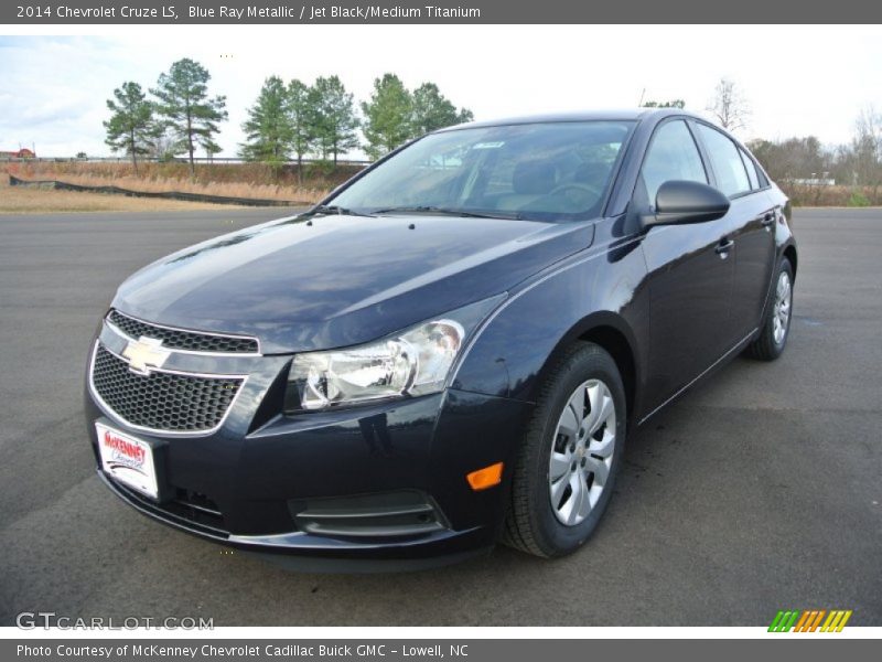 Blue Ray Metallic / Jet Black/Medium Titanium 2014 Chevrolet Cruze LS