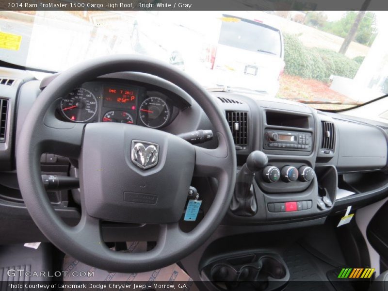 Bright White / Gray 2014 Ram ProMaster 1500 Cargo High Roof