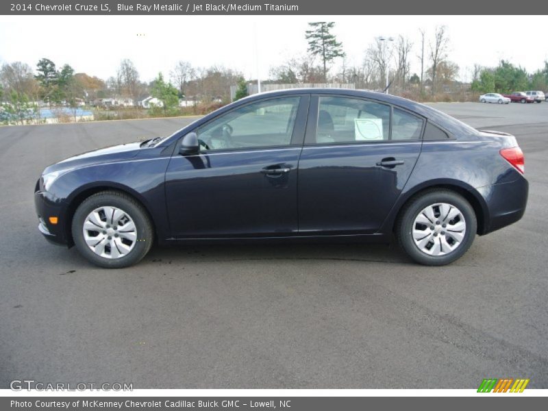 Blue Ray Metallic / Jet Black/Medium Titanium 2014 Chevrolet Cruze LS