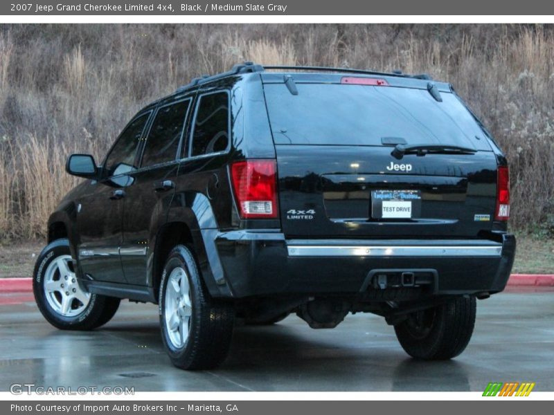 Black / Medium Slate Gray 2007 Jeep Grand Cherokee Limited 4x4