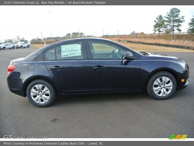 Blue Ray Metallic / Jet Black/Medium Titanium 2014 Chevrolet Cruze LS