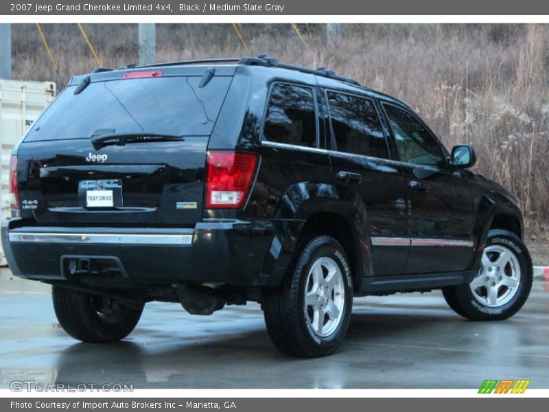 Black / Medium Slate Gray 2007 Jeep Grand Cherokee Limited 4x4