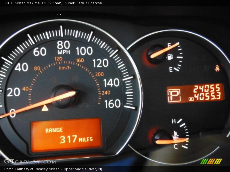 Super Black / Charcoal 2010 Nissan Maxima 3.5 SV Sport