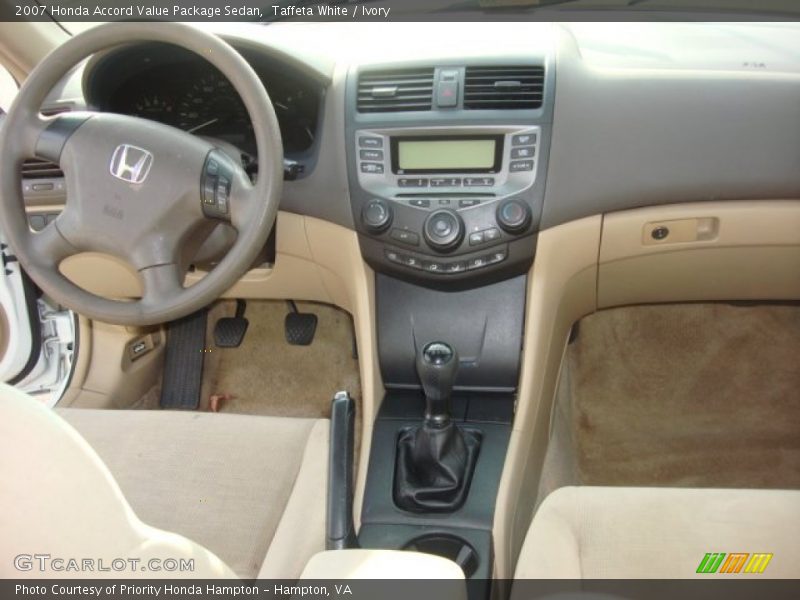 Taffeta White / Ivory 2007 Honda Accord Value Package Sedan