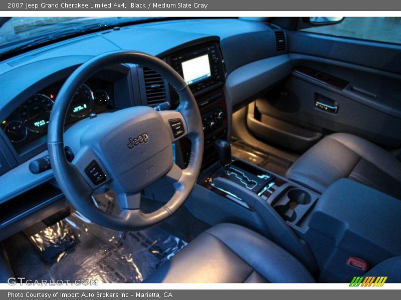 Black / Medium Slate Gray 2007 Jeep Grand Cherokee Limited 4x4