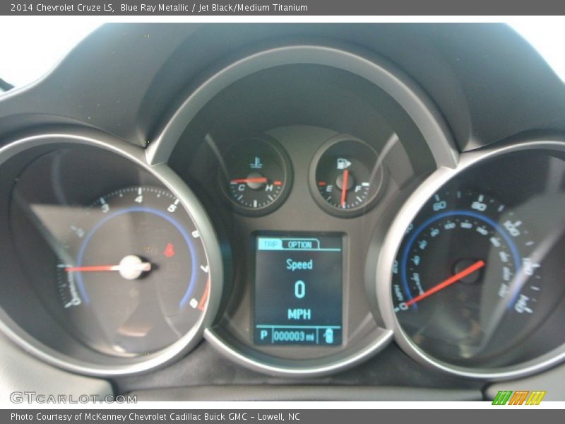 Blue Ray Metallic / Jet Black/Medium Titanium 2014 Chevrolet Cruze LS