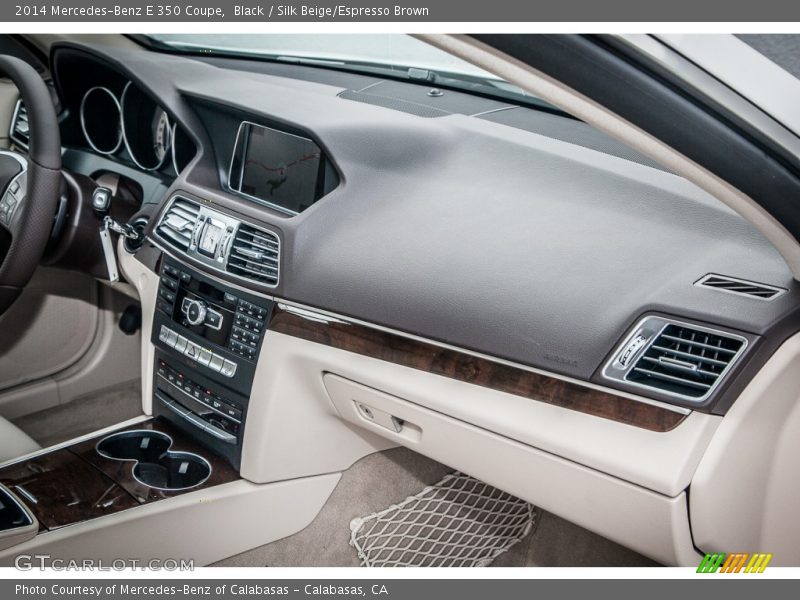 Black / Silk Beige/Espresso Brown 2014 Mercedes-Benz E 350 Coupe
