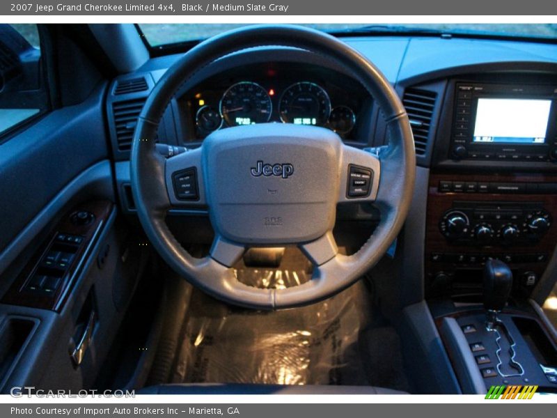 Black / Medium Slate Gray 2007 Jeep Grand Cherokee Limited 4x4