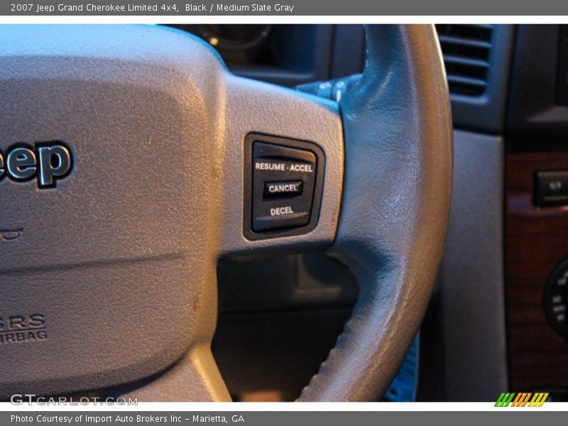 Black / Medium Slate Gray 2007 Jeep Grand Cherokee Limited 4x4