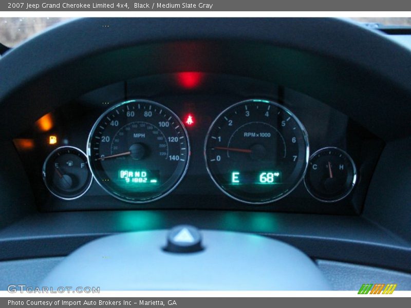 Black / Medium Slate Gray 2007 Jeep Grand Cherokee Limited 4x4