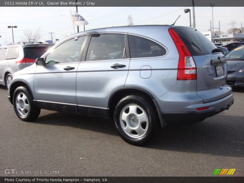 Glacier Blue Metallic / Gray 2011 Honda CR-V LX