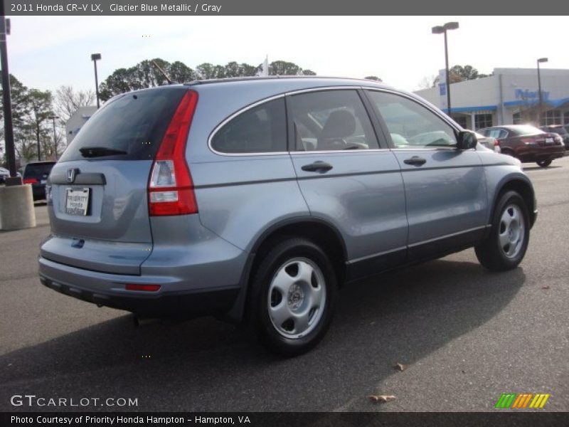 Glacier Blue Metallic / Gray 2011 Honda CR-V LX