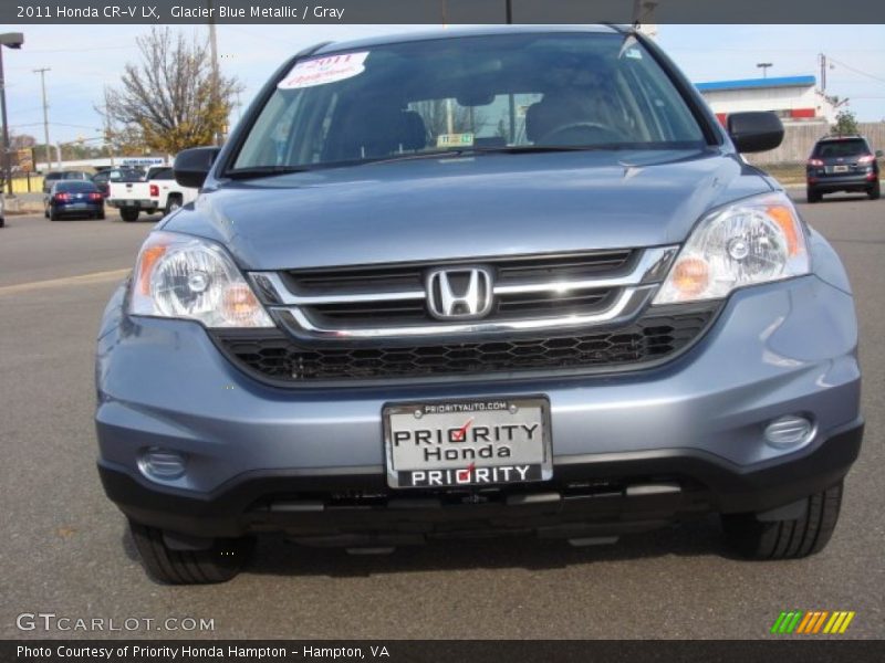 Glacier Blue Metallic / Gray 2011 Honda CR-V LX