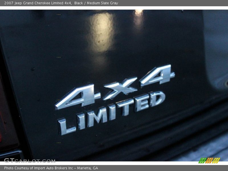 Black / Medium Slate Gray 2007 Jeep Grand Cherokee Limited 4x4