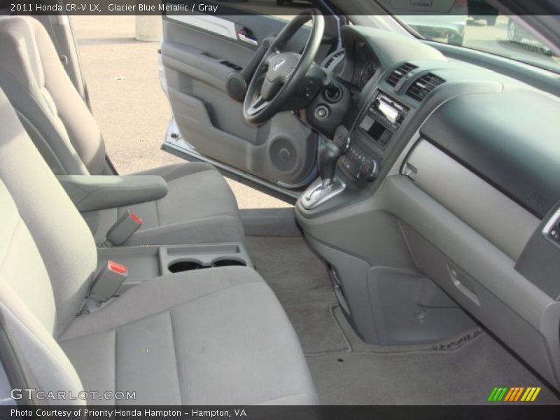 Glacier Blue Metallic / Gray 2011 Honda CR-V LX