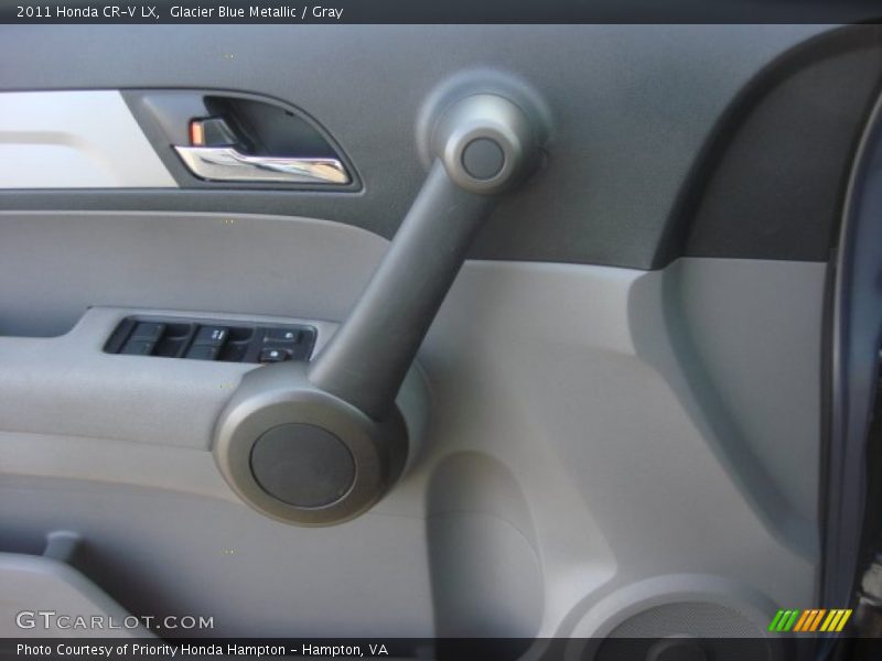 Glacier Blue Metallic / Gray 2011 Honda CR-V LX