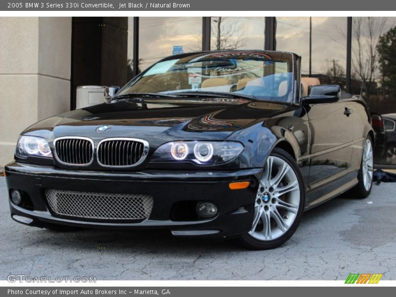 Jet Black / Natural Brown 2005 BMW 3 Series 330i Convertible