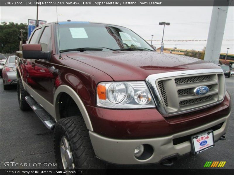 Dark Copper Metallic / Castano Brown Leather 2007 Ford F150 King Ranch SuperCrew 4x4