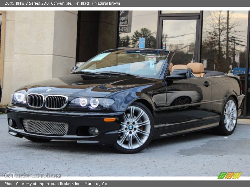 Jet Black / Natural Brown 2005 BMW 3 Series 330i Convertible