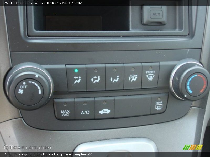 Glacier Blue Metallic / Gray 2011 Honda CR-V LX