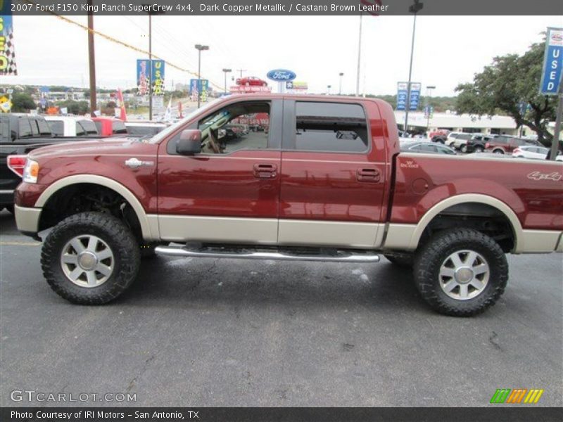 Dark Copper Metallic / Castano Brown Leather 2007 Ford F150 King Ranch SuperCrew 4x4