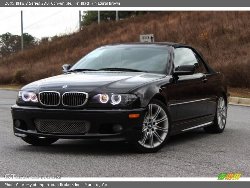 Jet Black / Natural Brown 2005 BMW 3 Series 330i Convertible