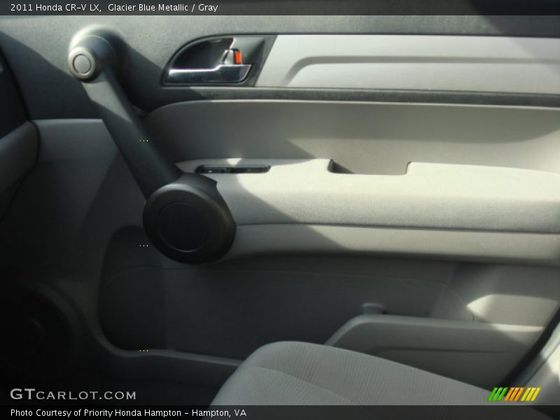 Glacier Blue Metallic / Gray 2011 Honda CR-V LX