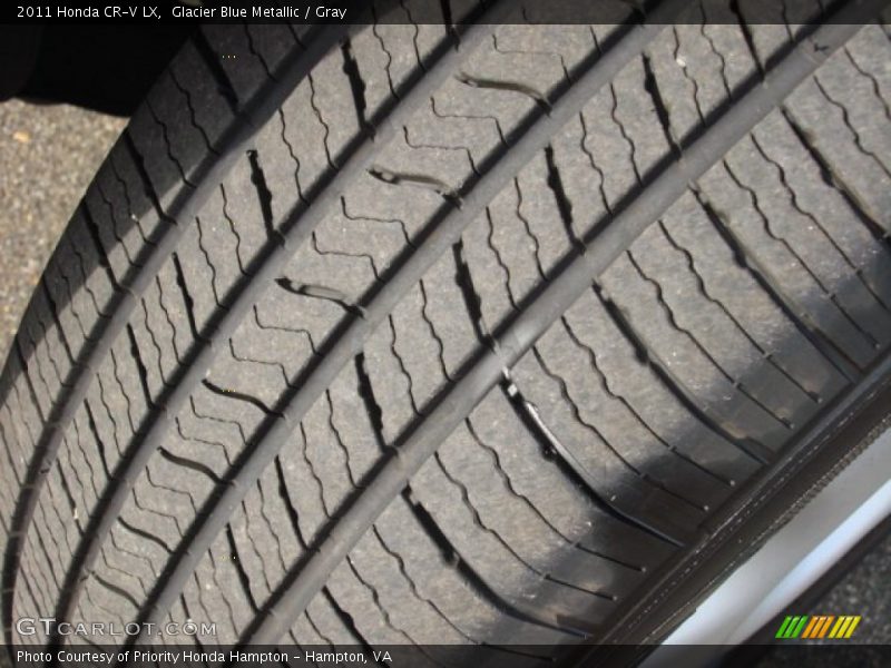 Glacier Blue Metallic / Gray 2011 Honda CR-V LX