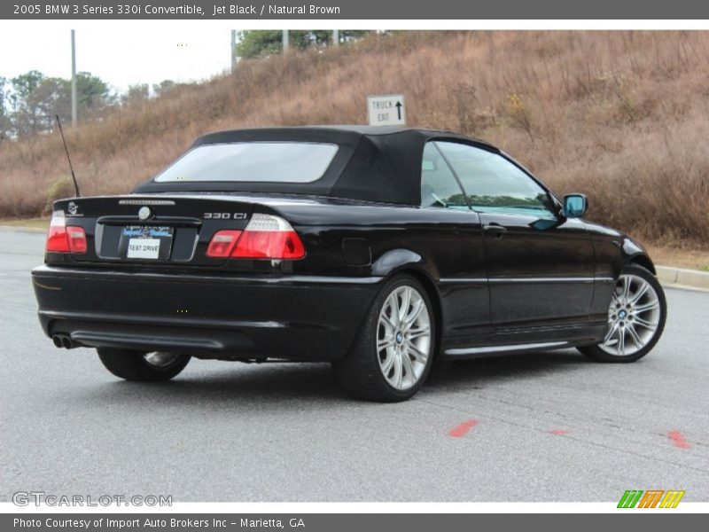 Jet Black / Natural Brown 2005 BMW 3 Series 330i Convertible