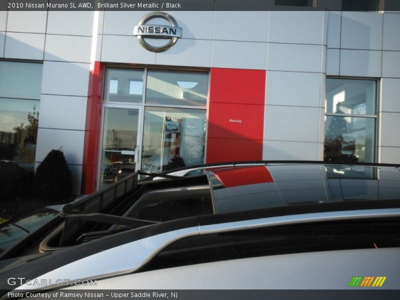 Brilliant Silver Metallic / Black 2010 Nissan Murano SL AWD