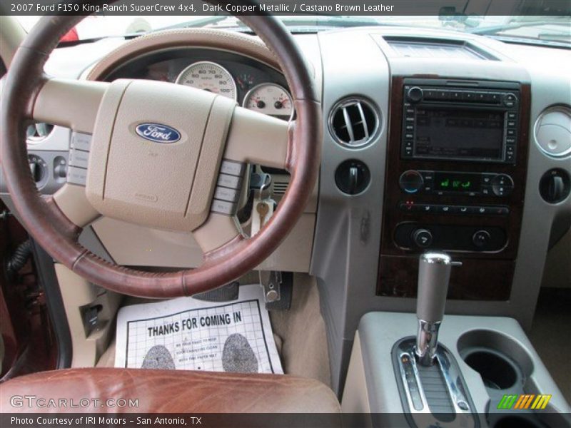 Dark Copper Metallic / Castano Brown Leather 2007 Ford F150 King Ranch SuperCrew 4x4